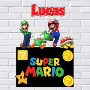 Arquivo de Corte Topo de Bolo Super Mario Flexi Foison