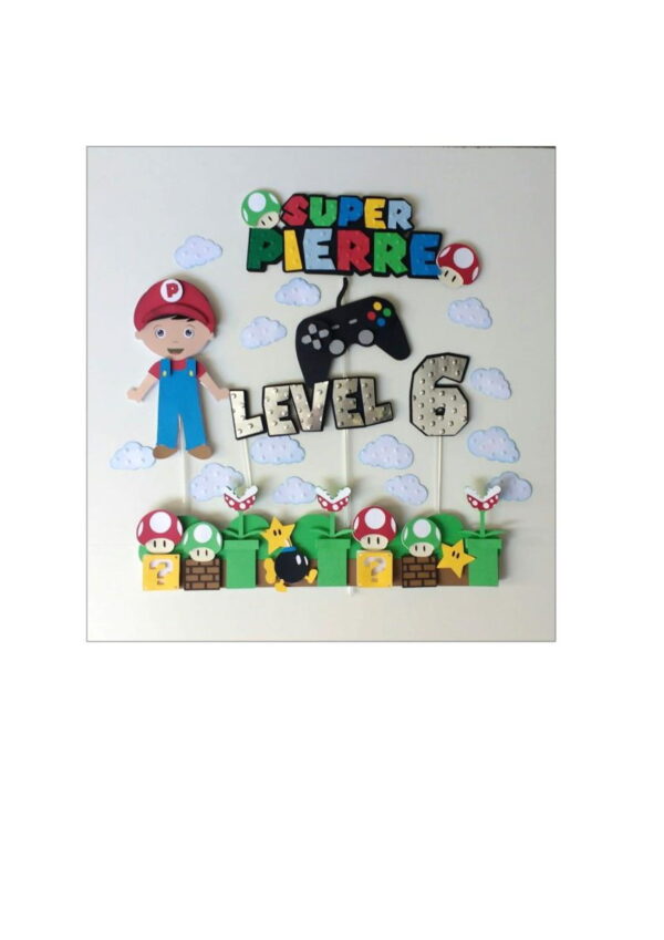 ARQUIVO DE CORTE TOPO DE BOLO SUPER MARIO