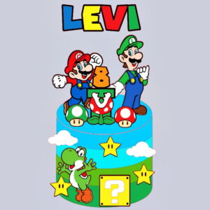 Arquivo de Corte - Topo de Bolo Super Mario