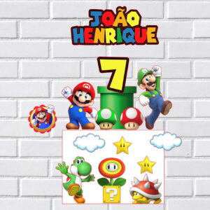 Arquivo de Corte Topo de Bolo Super Mario Studio 003