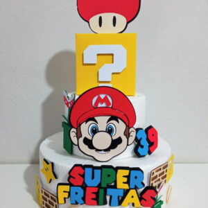 Arquivo de Corte Topo de Bolo Super Mario Studio 001
