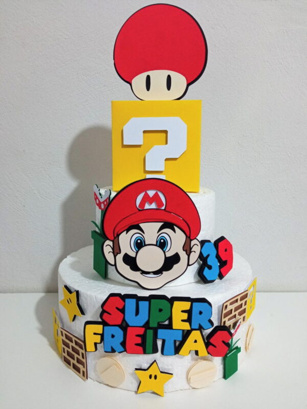 Arquivo de Corte Topo de Bolo Super Mario Studio 001