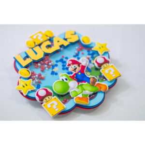 Arquivo de corte Topo de Bolo Super Mario STUDIO,PDF COD:036