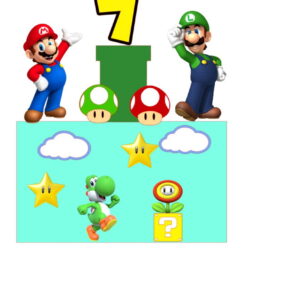 ARQUIVO DE CORTE TOPO DE BOLO SUPER MARIO