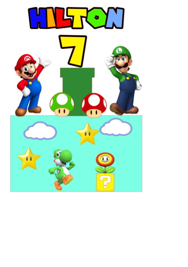 ARQUIVO DE CORTE TOPO DE BOLO SUPER MARIO