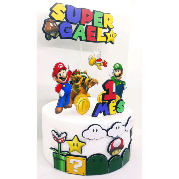 Arquivo De Corte Topo De Bolo Super Mario - Image 2
