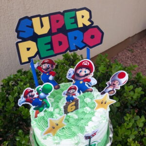 Arquivo de corte topo de bolo Super Mario