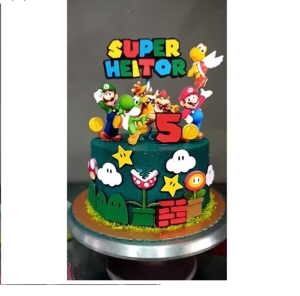 Arquivo de corte Topo de bolo - Super Mario