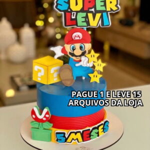 Arquivo de Corte - Topo de Bolo Super Mario