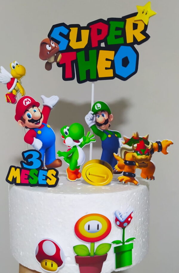 Arquivo de Corte Topo de Bolo Super Mario