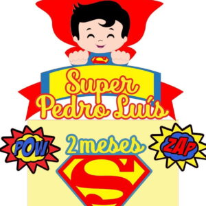 ARQUIVO DE CORTE TOPO DE BOLO SUPER MEN