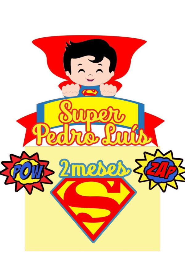 ARQUIVO DE CORTE TOPO DE BOLO SUPER MEN