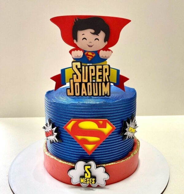 Arquivo De Corte Topo De Bolo Superman 2