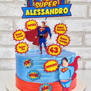 Arquivo de Corte Topo de Bolo Superman 3