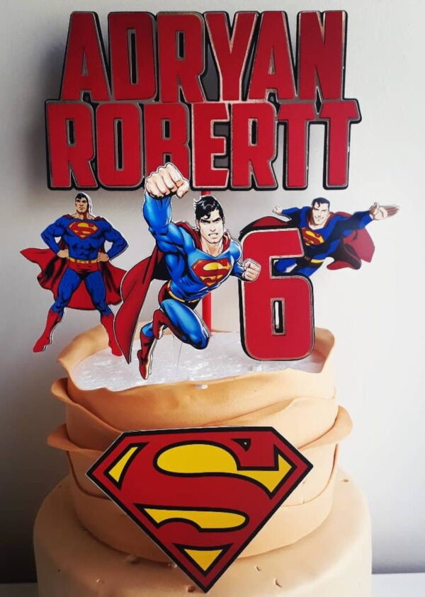 Arquivo de corte Topo de bolo Superman