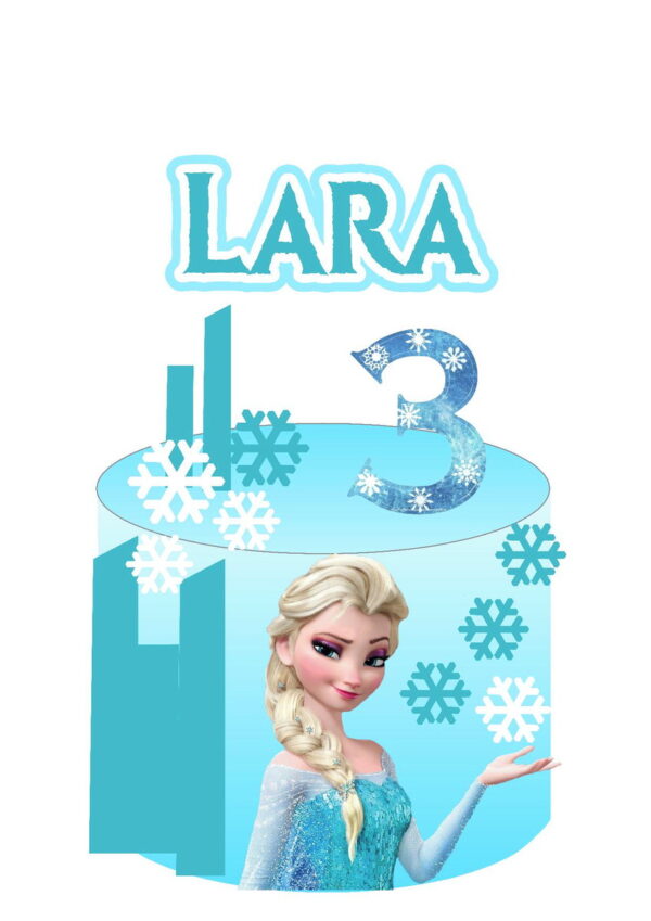 Arquivo de Corte Topo de Bolo Tema Frozen + 2 Arquivos