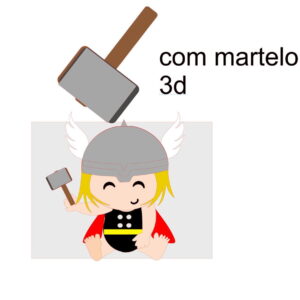 Arquivo de Corte Topo de Bolo Thor Cute