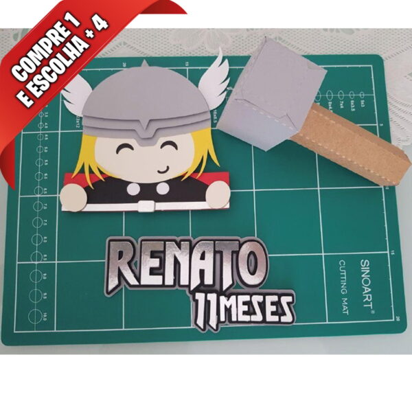 Arquivo de Corte Topo de Bolo Thor