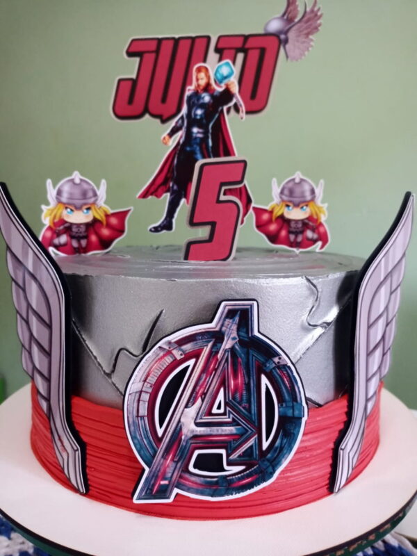 Arquivo De Corte Topo De Bolo Thor - Image 2