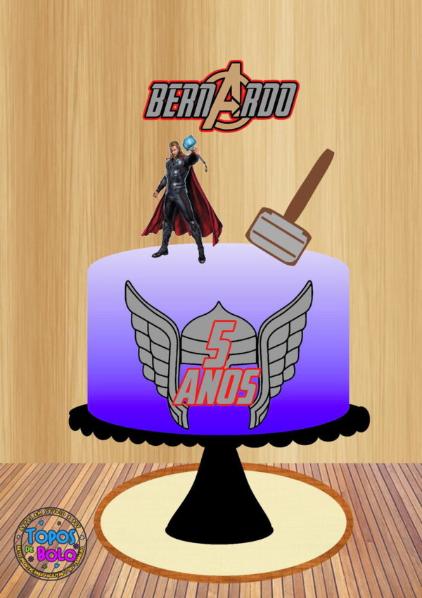 Arquivo de Corte Topo de Bolo Thor