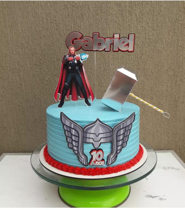 Arquivo de corte topo de bolo Thor vingadores
