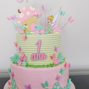 Arquivo de Corte Topo de Bolo Tinker Bell Cogumelos