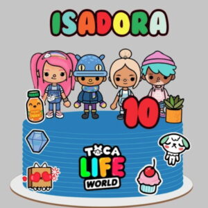 Arquivo de Corte Topo de Bolo Toca Life World