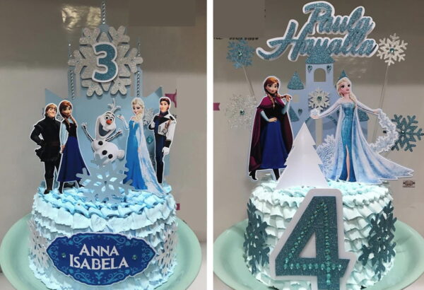 Arquivo de Corte Topo de Bolo Topper Frozen Studio #2659