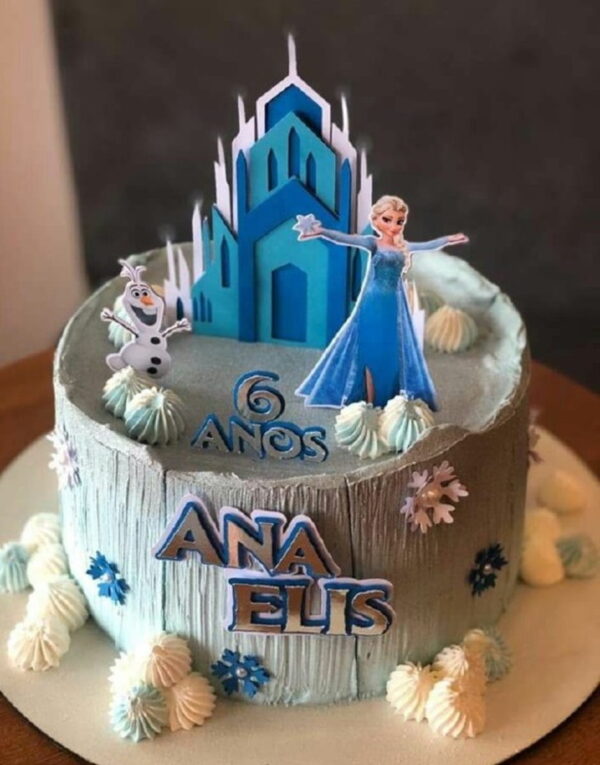 Arquivo de Corte Topo de Bolo Topper Frozen Studio #4415