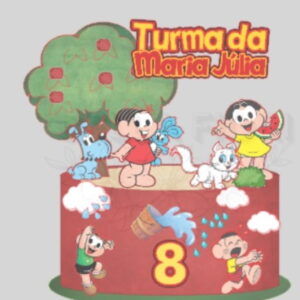 Arquivo de Corte Topo de Bolo Turma da Mônica 65 - Bf