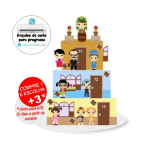 Arquivo de Corte Topo de Bolo Turma do Chaves