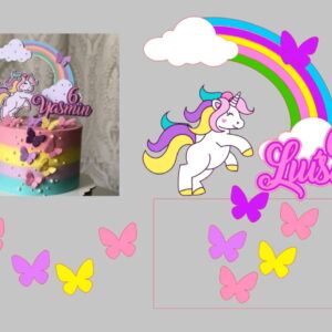 Arquivo De Corte Topo De Bolo Unicornio