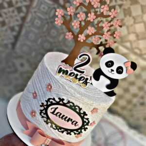 Arquivo De Corte Topo De Bolo Ursinha Panda Feliz