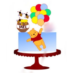 ARQUIVO DE CORTE TOPO DE BOLO URSINHO POOH #13646