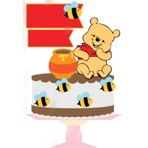 ARQUIVO DE CORTE TOPO DE BOLO URSINHO POOH #13649