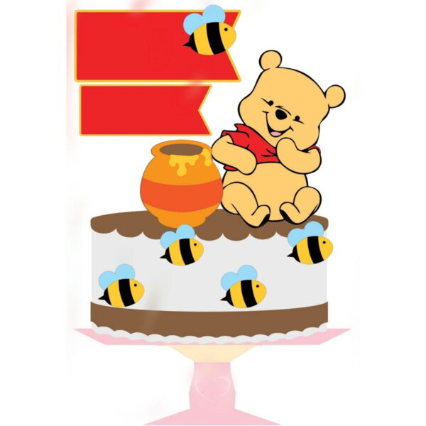 ARQUIVO DE CORTE TOPO DE BOLO URSINHO POOH #13649
