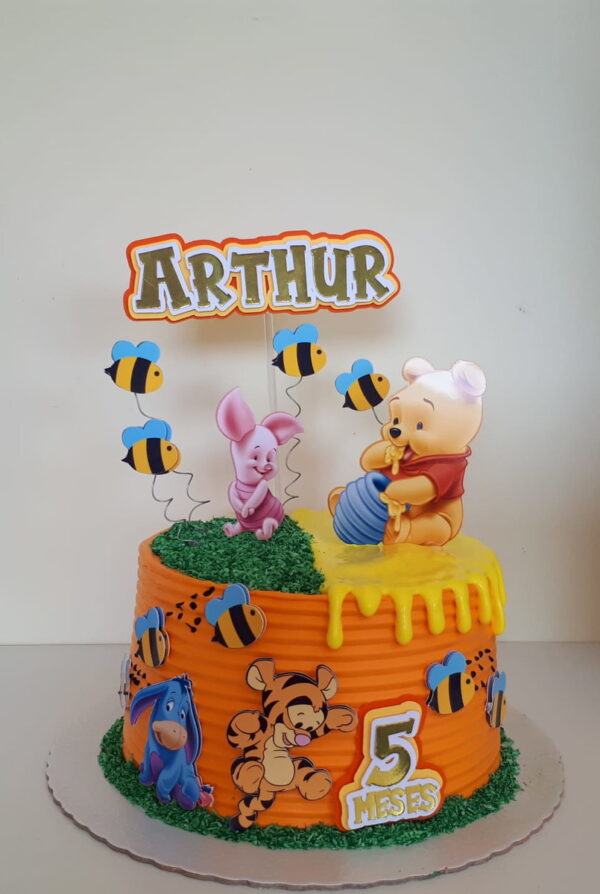 Arquivo de corte topo de bolo Ursinho Pooh