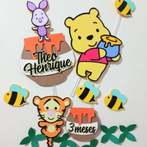 Arquivo de Corte Topo de Bolo Ursinho Pooh Studio 003