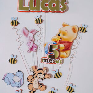 Arquivo de Corte Topo de Bolo Ursinho Pooh Studio 002
