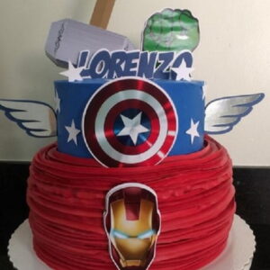 Arquivo de Corte Topo de Bolo Vingadores 02