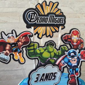 Arquivo de Corte Topo de Bolo Vingadores 03