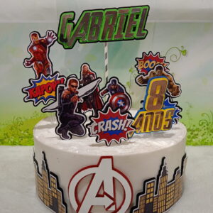 Arquivo De Corte Topo De Bolo Vingadores 06 (studio)
