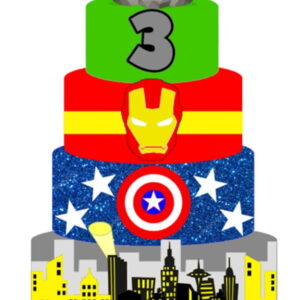 Arquivo de Corte Topo de Bolo Vingadores 11