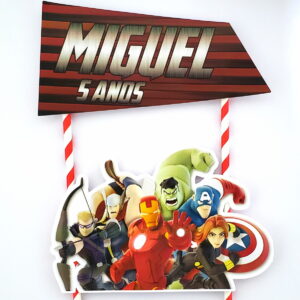 Arquivo de Corte Topo de Bolo Vingadores 14