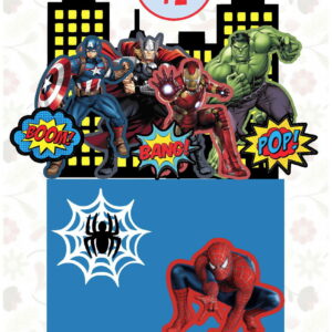 182 - Arquivo de Corte Topo de Bolo Vingadores 2