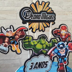 Arquivo de Corte Topo de Bolo Vingadores 9