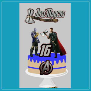 Arquivo de corte : Topo de bolo Vingadores