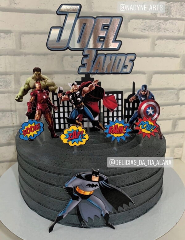 Arquivo de corte Topo de Bolo Vingadores