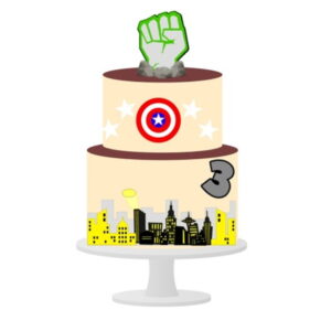 Arquivo de Corte Topo de Bolo Vingadores