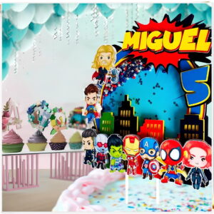 Arquivo de Corte - Topo de Bolo Vingadores Cute 2